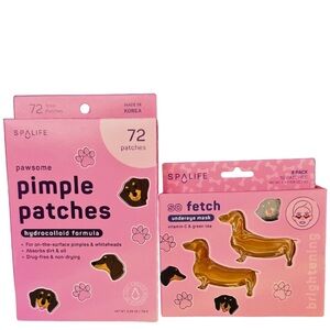 LAST SET!! SpaLife Dachshund Skincare Set – Pimple Patches + Undereye Masks 🐾✨